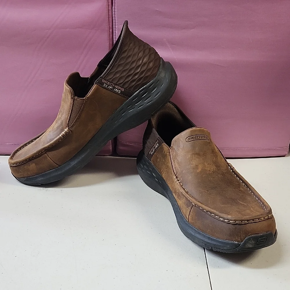 Skechers Men's Tan Slip-On Loafers
